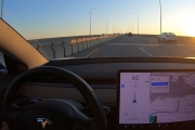 Tesla Autopilot Drives Straight Towards Concrete Barrier on Highway