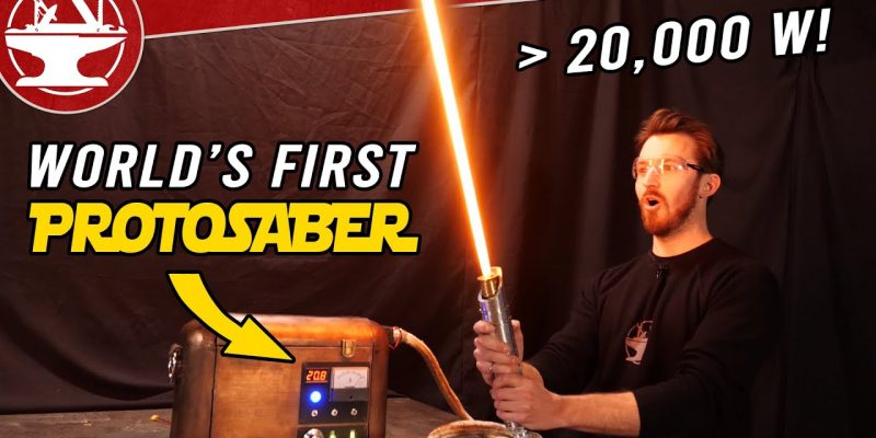 World’s First Protosaber! (REAL BURNING LIGHTSABER)