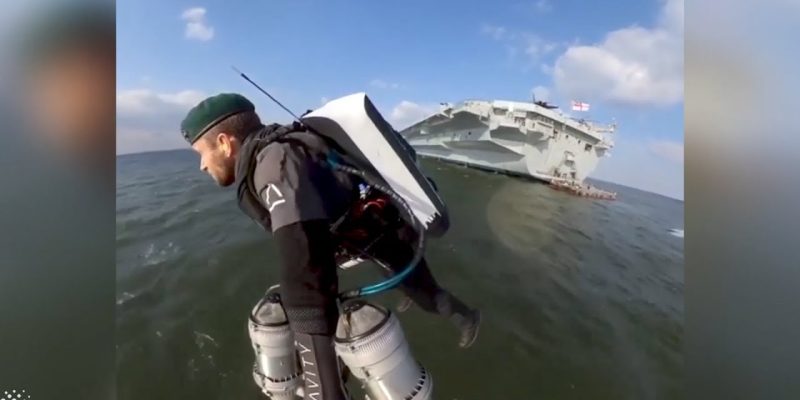 Real-life ‘Iron Man’ showcased his jetpack technology to military teams.