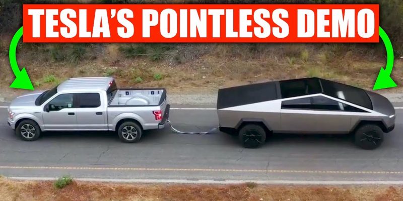 Tesla’s Cybertruck Tug-of-War Stunt Was Pointless